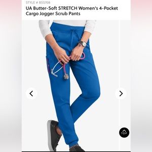 Uniform advantage MEDIUM PETITE 4 pocket scrub pants in royal blue 💫✨